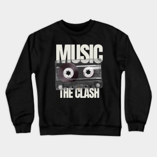 THE CLASH -  CASSETTE MUSIC Crewneck Sweatshirt